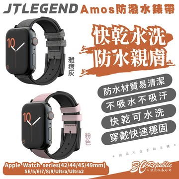 JTLEGEND JTL Amos 智慧 手錶帶 防潑水 錶帶 Apple Watch 42 44 45 49 mm