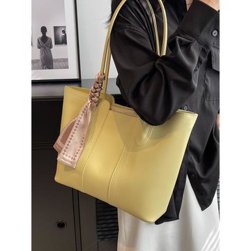 高級感包包2025新款純色時尚托特包女大容量上班通勤包質感單肩包