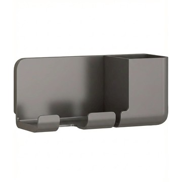 吹風機收納置物架  白色 + 灰色  1組