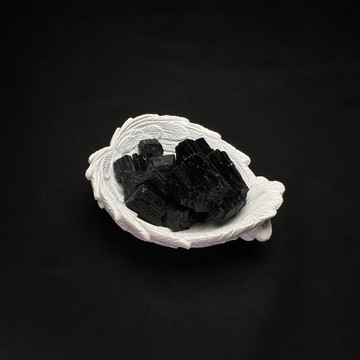 發財旺事業組合✦綠碧璽原礦100g+聚寶盆(小) S25BR04-001