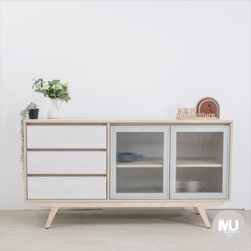 沐家具mufurniture Home 白楓木5尺餐櫃下座/廚房/餐廳/收納