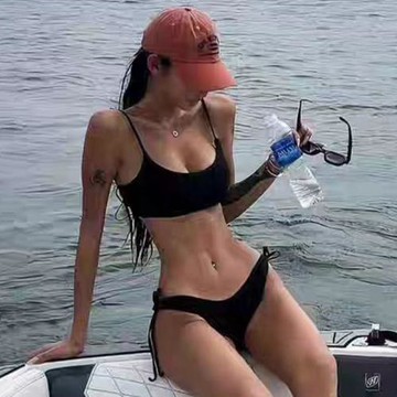 夏季新款純色性感分體比基尼顯瘦小清新海邊度假溫泉三點式泳衣女