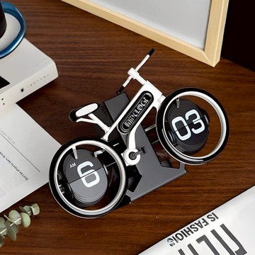 MIDCLOCK妙刻 復古機械鐘 自行車翻頁鐘