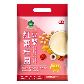 薌園 紅棗桂圓豆漿粉(25g x10入)/袋 喝出好氣色