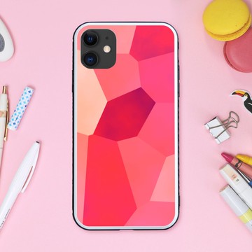 夢幻可愛珊瑚粉童話風手機殼【強化玻璃處理】iPhone16 適用