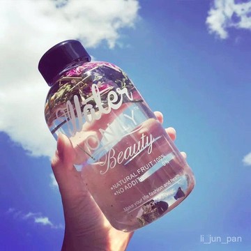 🔥臺灣出貨🔥【5204人收藏】韓國大容量果茶花茶高硼硅玻璃大小胖隨手網紅時尚杯