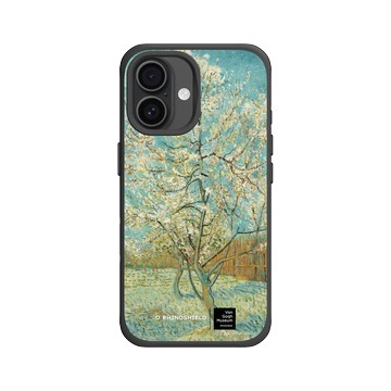 iPhone 16 SolidX 黑 - Van Gogh Museum - 盛開的桃花