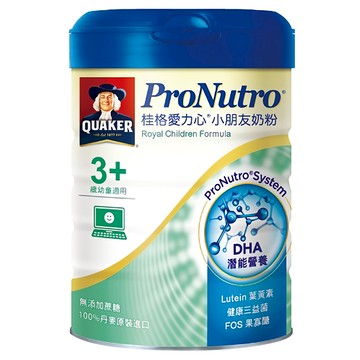 QUAKER 桂格 ProNutro 愛力心 小朋友奶粉 3歲以上  825g  1罐