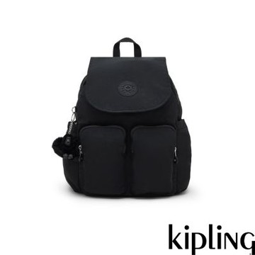 『猴子包』Kipling 午夜星空黑掀蓋多袋收納後背包-CITY POCKET S