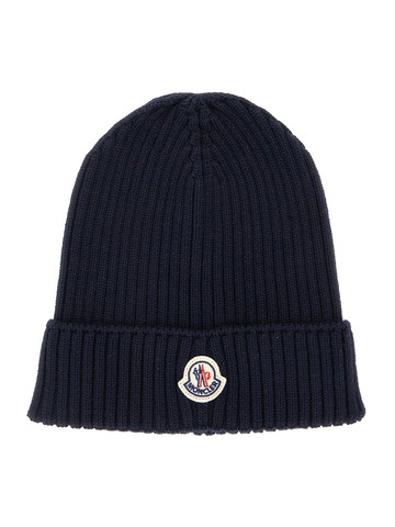 moncler logo beanie hat