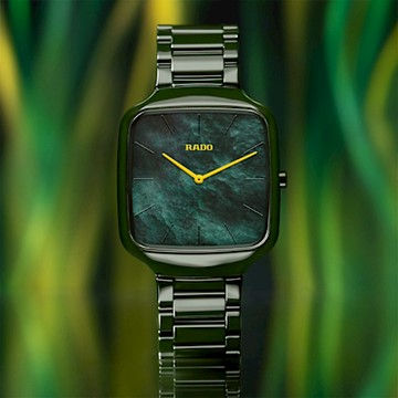 RADO 雷達 官方授權 True Square Thinline R27047902 真我方形 陶瓷錶 中性錶 1212購物節 送禮推薦-37mm R03