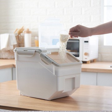 密封防潮裝米桶20斤面粉桶大米雜糧儲存罐家用廚房整理收納儲桶