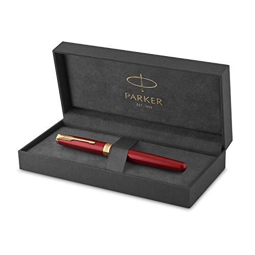 PARKER パーカー 万年筆 M 中字 ソネット レッドGT 1950774 両用式 正規輸入品 約146mmx9mm