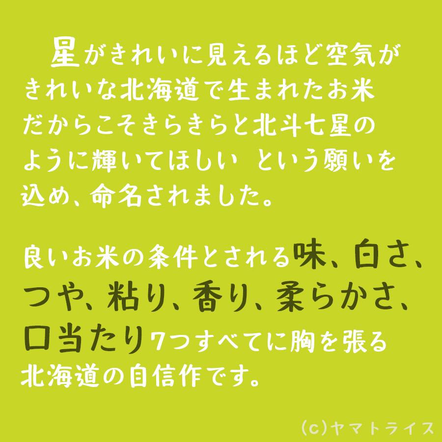 ヤマトライス 無洗米 北海道産 ななつぼし 5kg 令和4年産