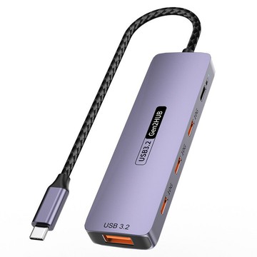 擴展塢 USB-C 多功能筆電擴展底座 HDMI typec10G轉4C1A筆記本平板電腦PD充電分線器usb3.2hub擴展塢