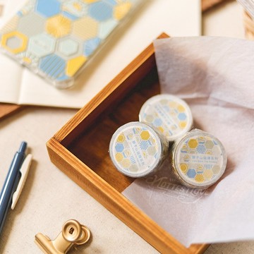 獅子山 六角 磁磚系列 - 藍 / 紙膠帶