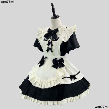 超實惠一 女僕裝 連衣裙 裙子洛麗塔COS山楂漿果早女僕服裝優雅Lolita泡泡袖圍裙大佬大小姐