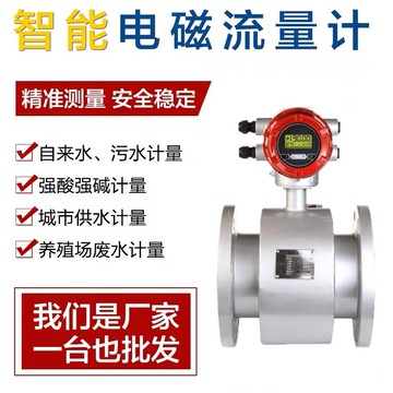 【台灣公司 超低價】防爆智能電磁流量計自來水污水河水水表流量計管道液體工業高精度