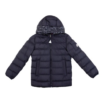 Moncler Enfant Kids 海軍藍連帽羽絨外套