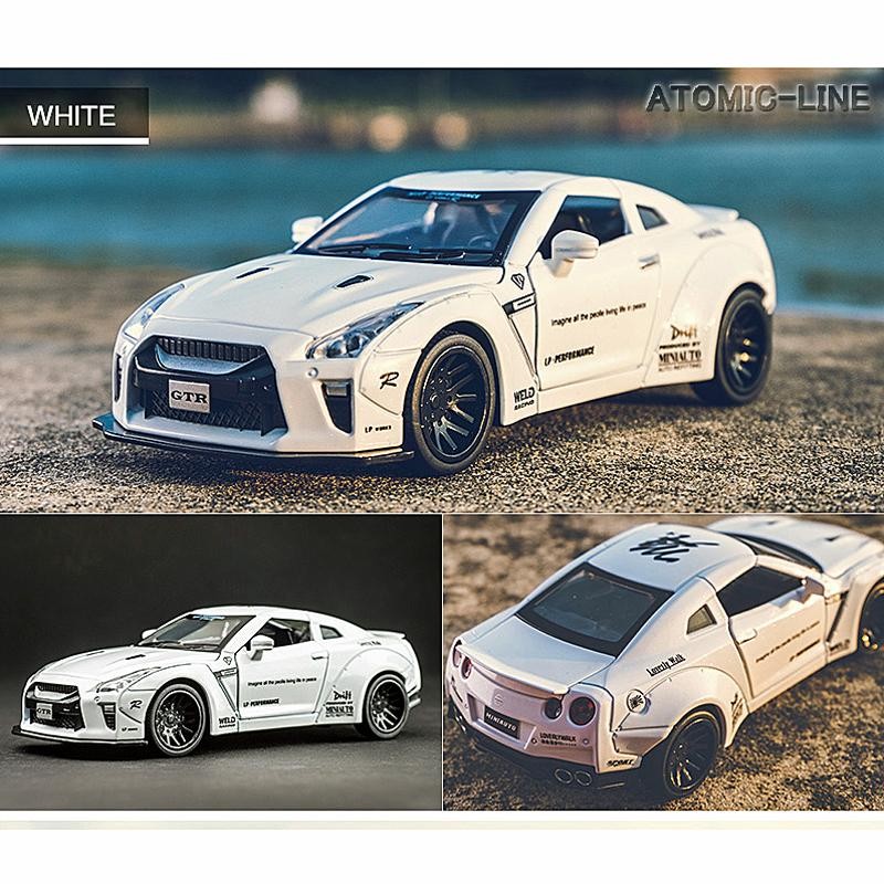 NISSAN 日産 GTR R-35 ニスモ NISMO 1/32 ミニカー 全6色 ライト点灯