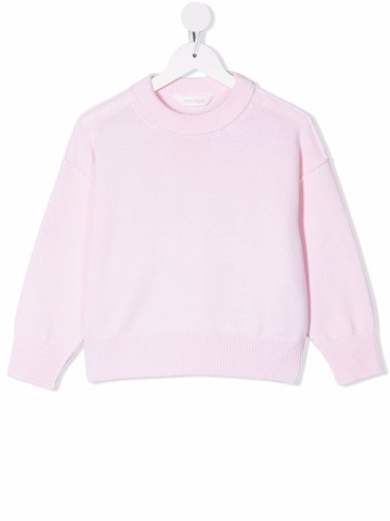 Palm Angels Kids - intarsia-logo jumper - kids - Virgin Wool - 6 yrs - Pink