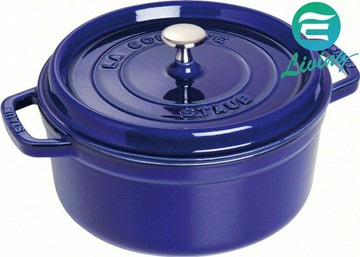 Staub 圓形鑄鐵鍋 深藍色 26cm #40510-284