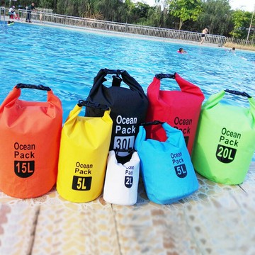 戶外漂流包 水桶包 防水包pvc夾網布  游泳收納包 防水桶包