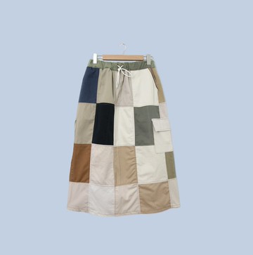 Back to Green- 再製拼接裙 25-35 腰可穿//S12 vintage skirt