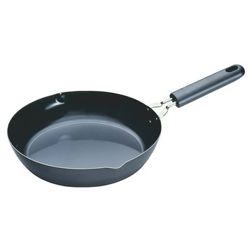 SHIMOMURA 下村工業 鐵製厚底平底鍋 22cm 適用於IH及瓦斯爐 日本製造  1個