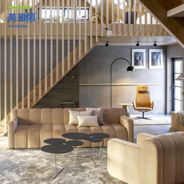 輕奢高檔酒店皮藝大沙發 茶幾組合會所接待 售樓處洽談直排沙發 卡座myg9051