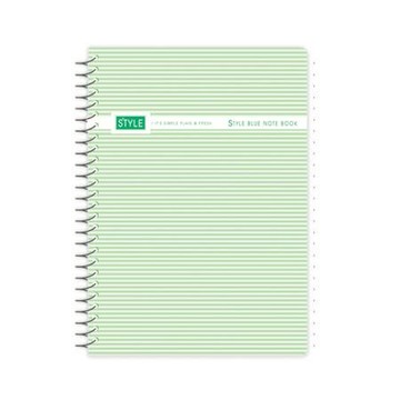 南冠STYLE PP線圈活頁筆記本/N18502/綠/18K/120入