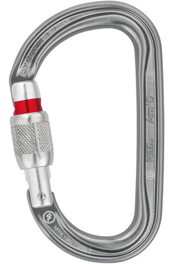 Petzl Am'D ScrewLock 帶鎖鉤環/D環/大D勾環 M34A SL