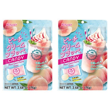 Kasugai 春日井 水蜜桃冰沙味糖  76g  2個