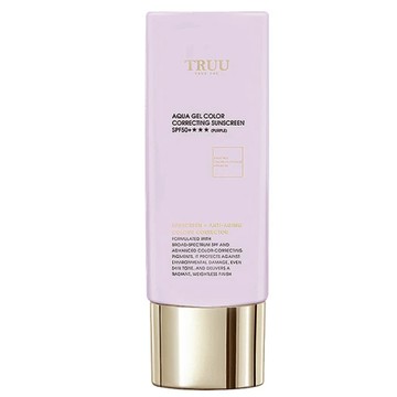 TRUU 高水感亮顏校色防曬乳 紫色 SPF50+ 提亮膚色 清爽保濕 防曬隔離  50ml  1條