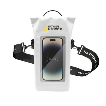 National Geographic Dry Bag 防水手機袋2L 手機套 滑雪 漂浮 防水套 - 白色