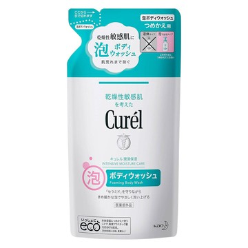 Curel 珂潤 潤浸保濕低敏沐浴慕絲補充包 無香  1包  380ml