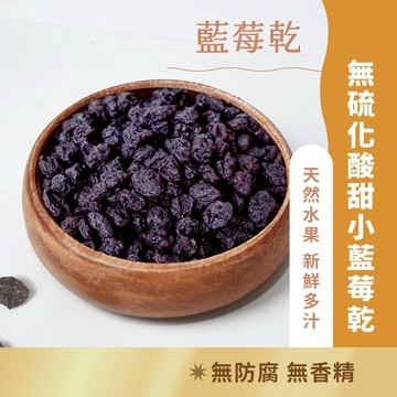 日初良食｜野生小藍莓乾（180g/包）精選果乾系列  藍莓乾 無色素 低糖 無硫化 花青素 休閒零食 天然果乾 莓果