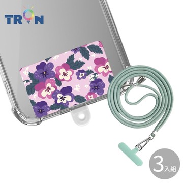 TRON iPhone 16ProMax 紫色粉色防摔 手機 掛繩 手機殼