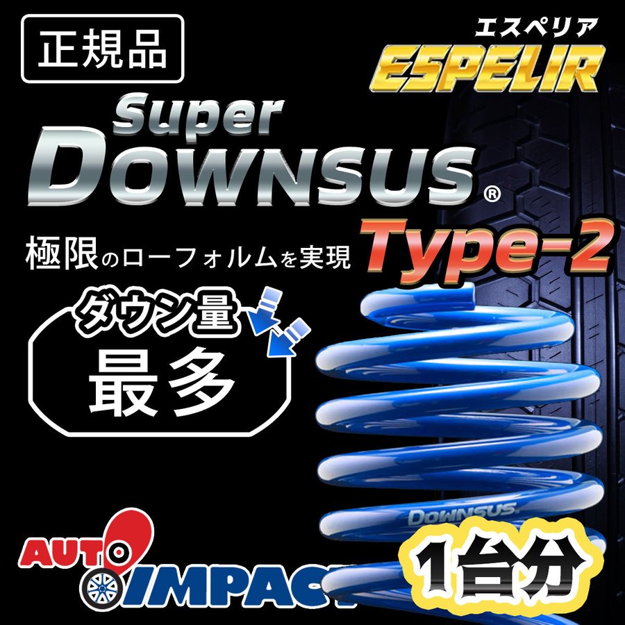 深緑(ふかみどり) ESPELIR エスペリア スーパーダウンサス 1台分 ランディ SC25 ESN-698 ESPELIR Super  DOWNSUS ダウンスプリング バネ ローダウン コイルスプリング