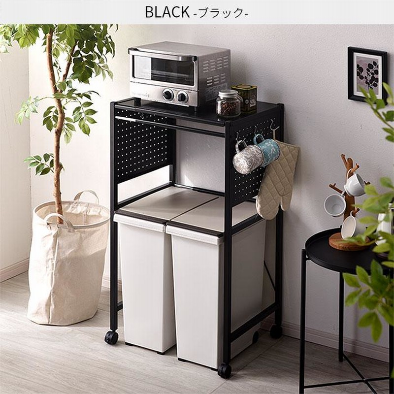 ゴミ箱上ラック  レンジラック 大型レンジ対応 キッチンラック 作業台 楽天市場】キッチンカウンター 幅120 ゴミ箱上ラック 大型レンジ