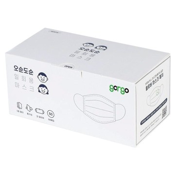 Gargo Osundosun 成人拋棄式口罩  黑色  50片  1盒