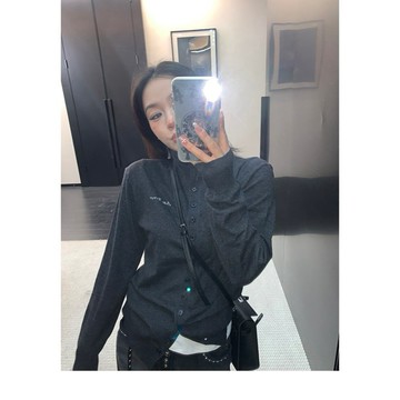 【RICECAKE & OISIS】美式極簡 修身短款 薄款外套 高級感 百搭 復古 開衫夾克 女