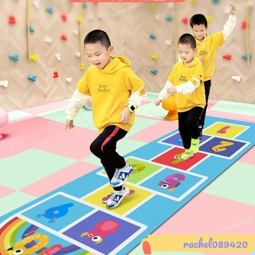💯台灣出貨/免運🚚兒童跳房子幼兒園感統訓練器材親子玩具跳格子地墊戶外活動體能