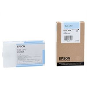 (業務用10セット) EPSON エプソン インクカートリッジ 純正 〔ICLC36A〕 ライトシアン〔代引不可〕