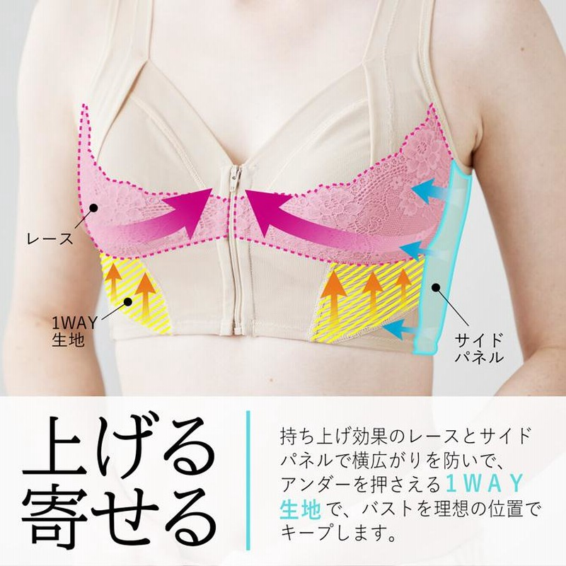 姿勢矯正 猫背矯正 インナー ブラジャー 下着 ノンワイヤー