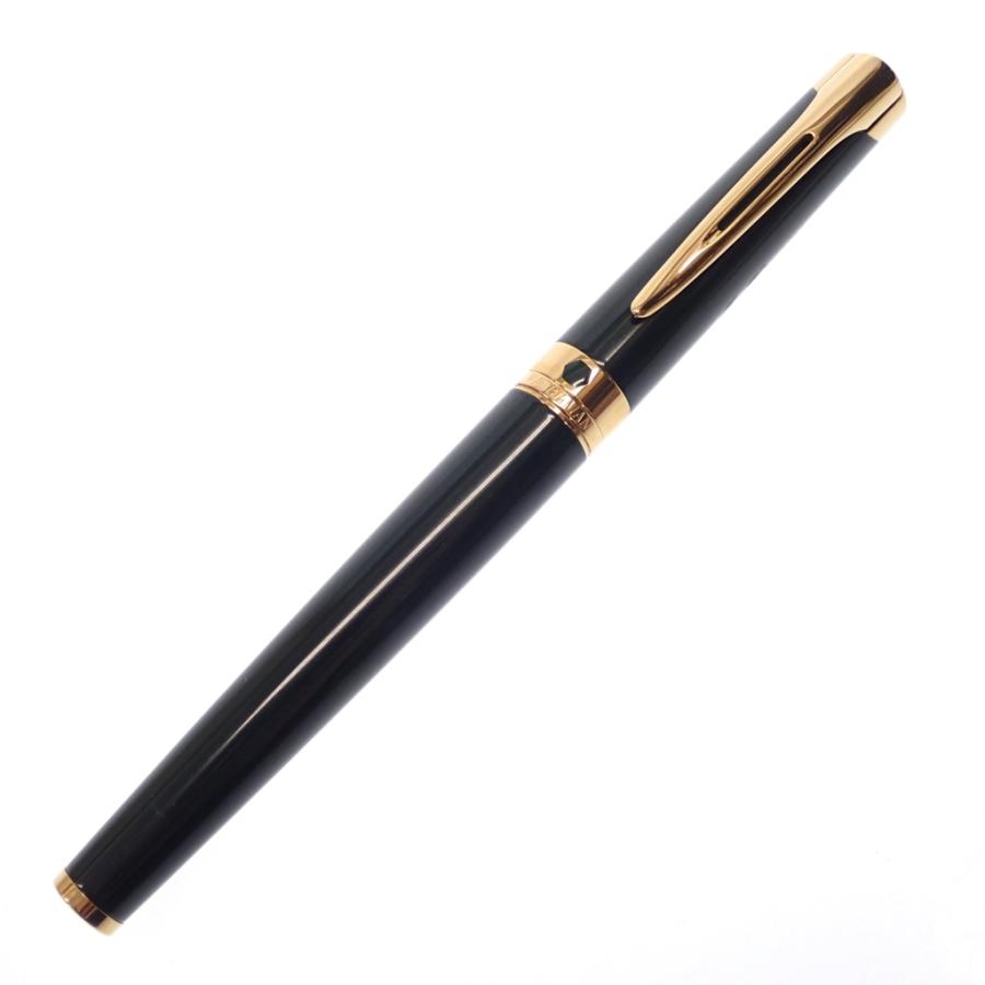 美品◆ウォーターマン 万年筆 レタロン ペン先18K750 緑×ゴールド WATERMAN