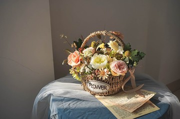 【竒花】永生花藍 乾燥花禮 生日禮物 情人節 開幕喬遷禮物