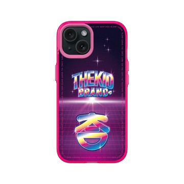 iPhone 15 Clear 粉漾桃 - KID - 80年代風格KID