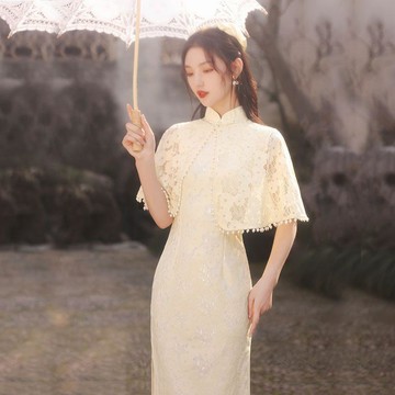 好物精選 司藤同款蝕骨旗袍改良版夏季年輕款少女連衣裙復古名媛氣質民國風 壹灣寄出 連身裙 改良旗袍 旗袍 改良 超少女