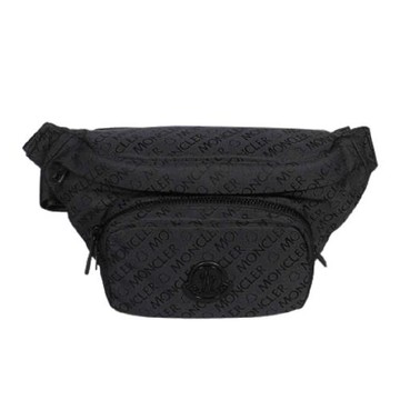 【MONCLER】Durance系列 品牌LOGO腰包-黑色 5M00004M2155999
